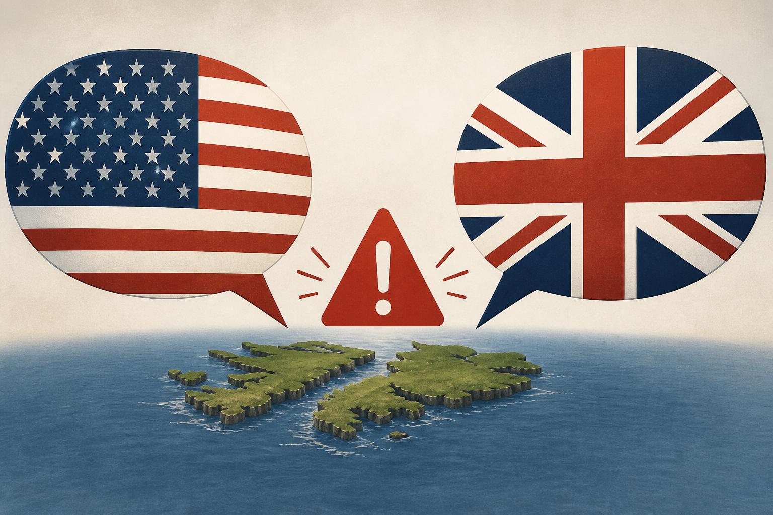US threatens Britain over Falklands
