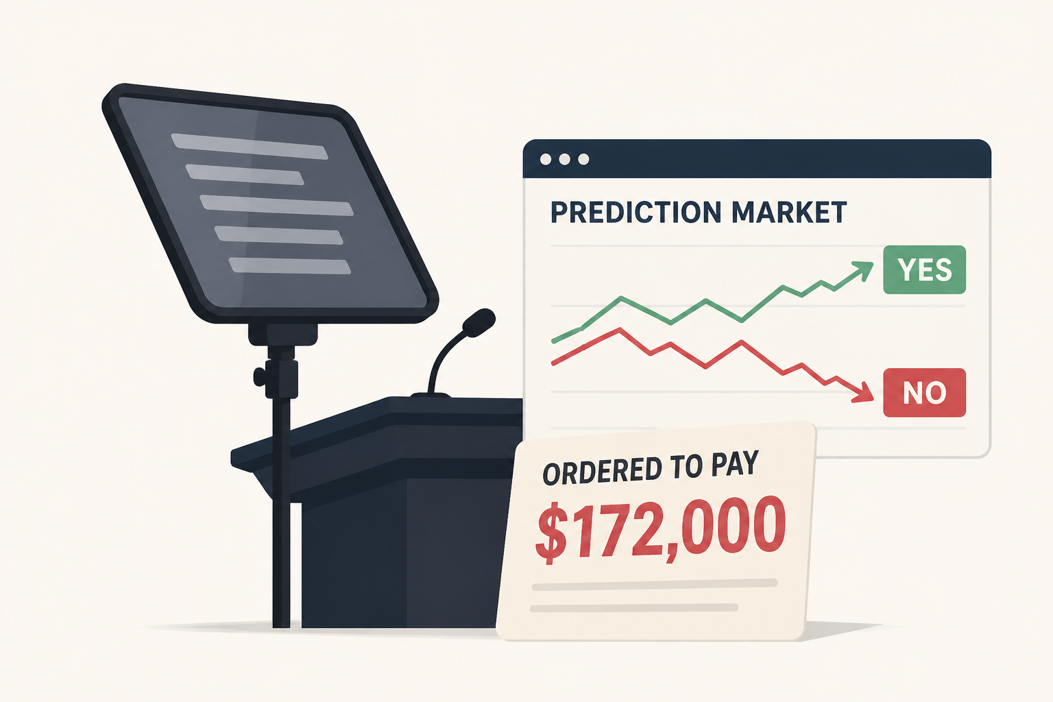White House teleprompter operator ordered to pay $172K for placing prediction market bets on Trump’s speeches