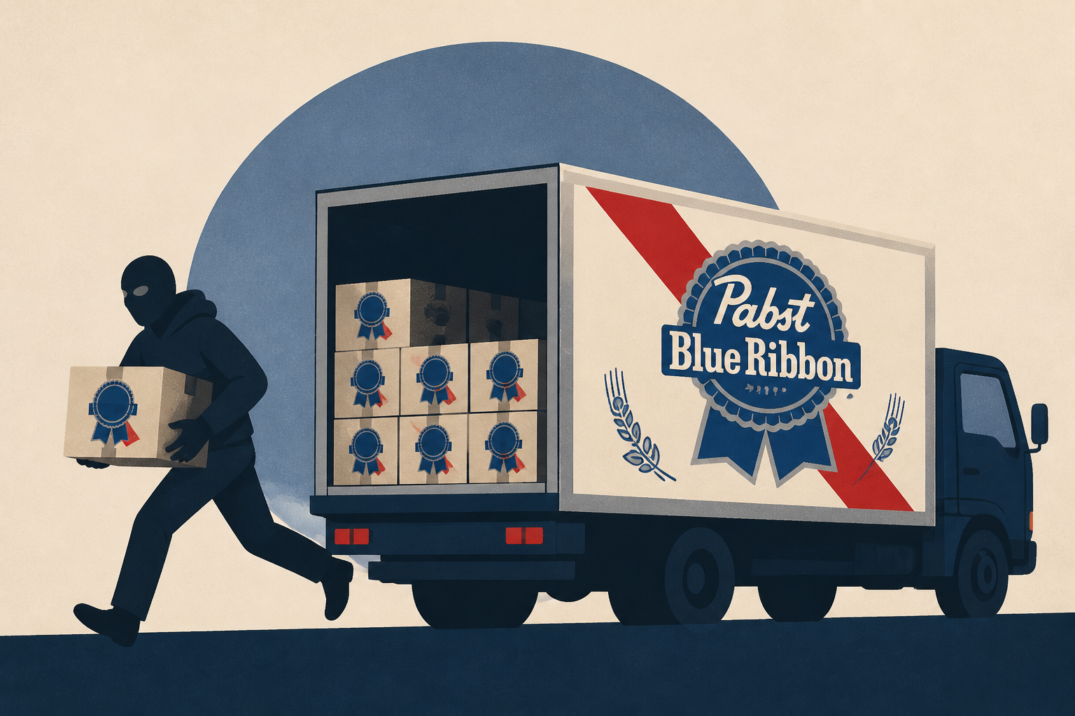 Beer heist: Thieves steal truck carrying roughly 40K pounds of Pabst Blue Ribbon