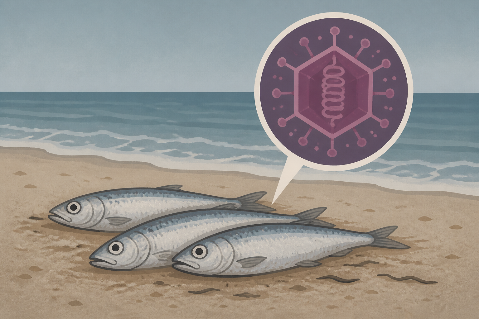Dead sardines with herpes virus wash ashore in South Africa