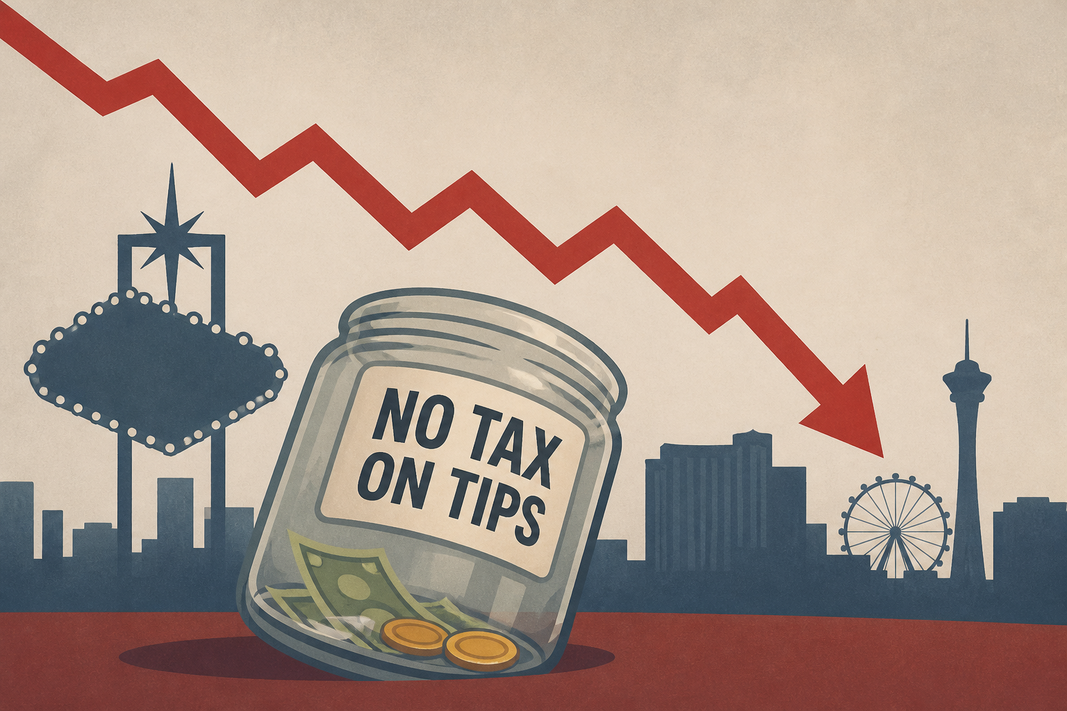 Trump's 'No Tax on Tips' bet falls flat in Las Vegas