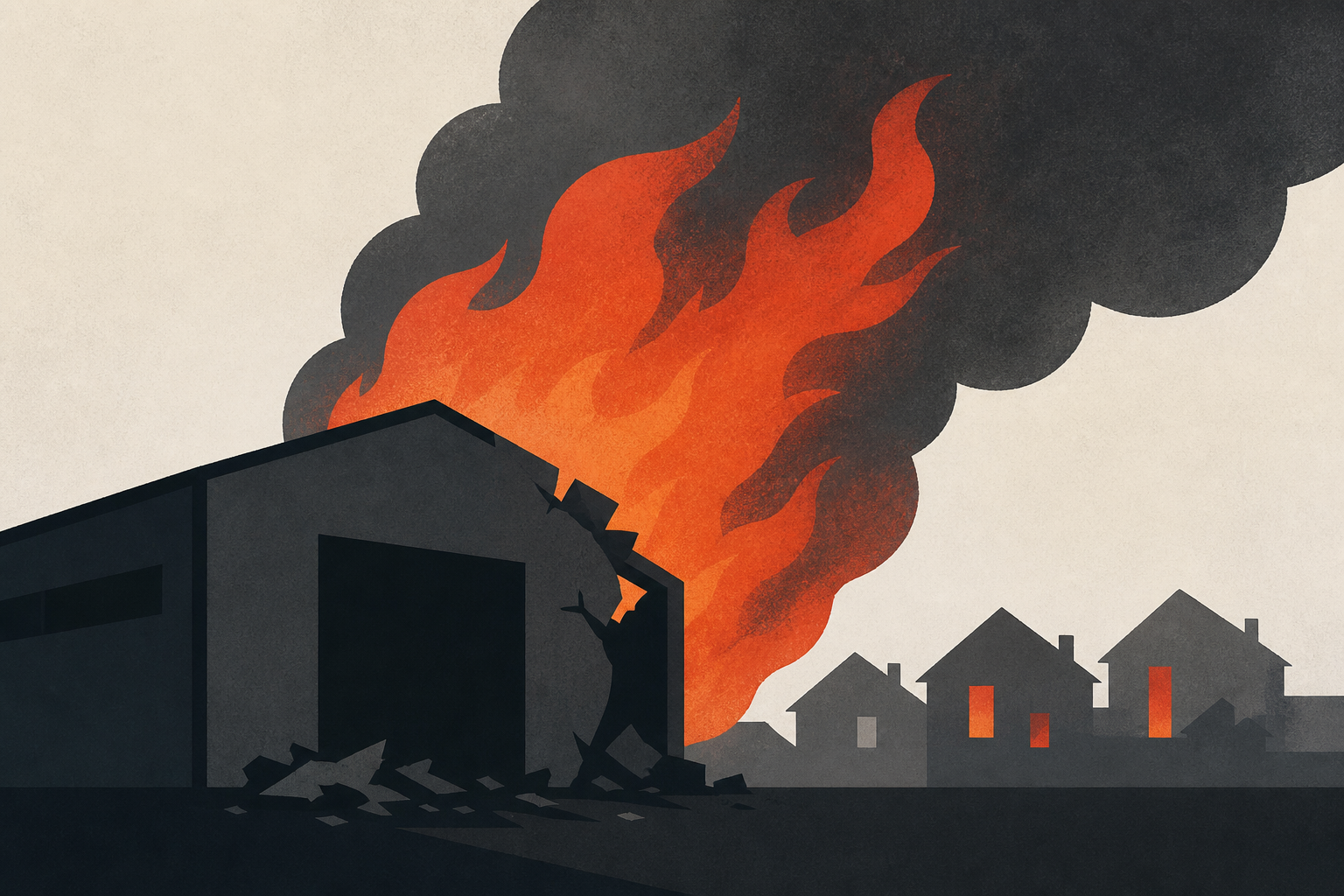 Russian attack hits a warehouse near Kyiv, causing homes to burn and killing at least 37