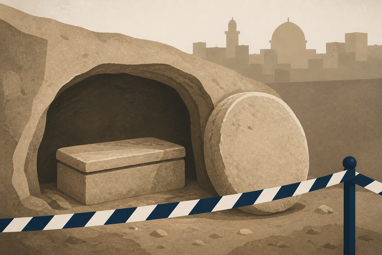Ancient burial cave is unearthed in Jerusalem during police operation