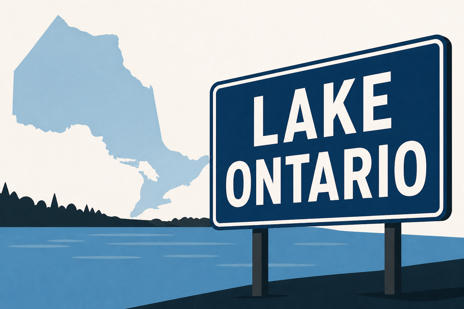Ontario premier answers Trump’s ‘Lake America’ with giant ‘Lake Ontario’ sign