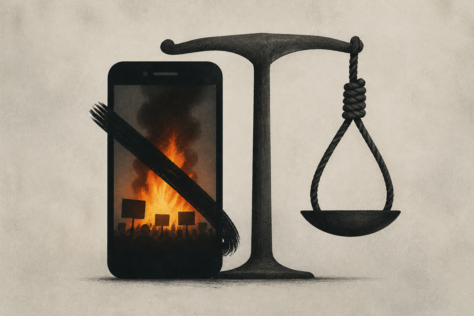 Iranian mother sentenced to death - simply for snapping photos of protest fire