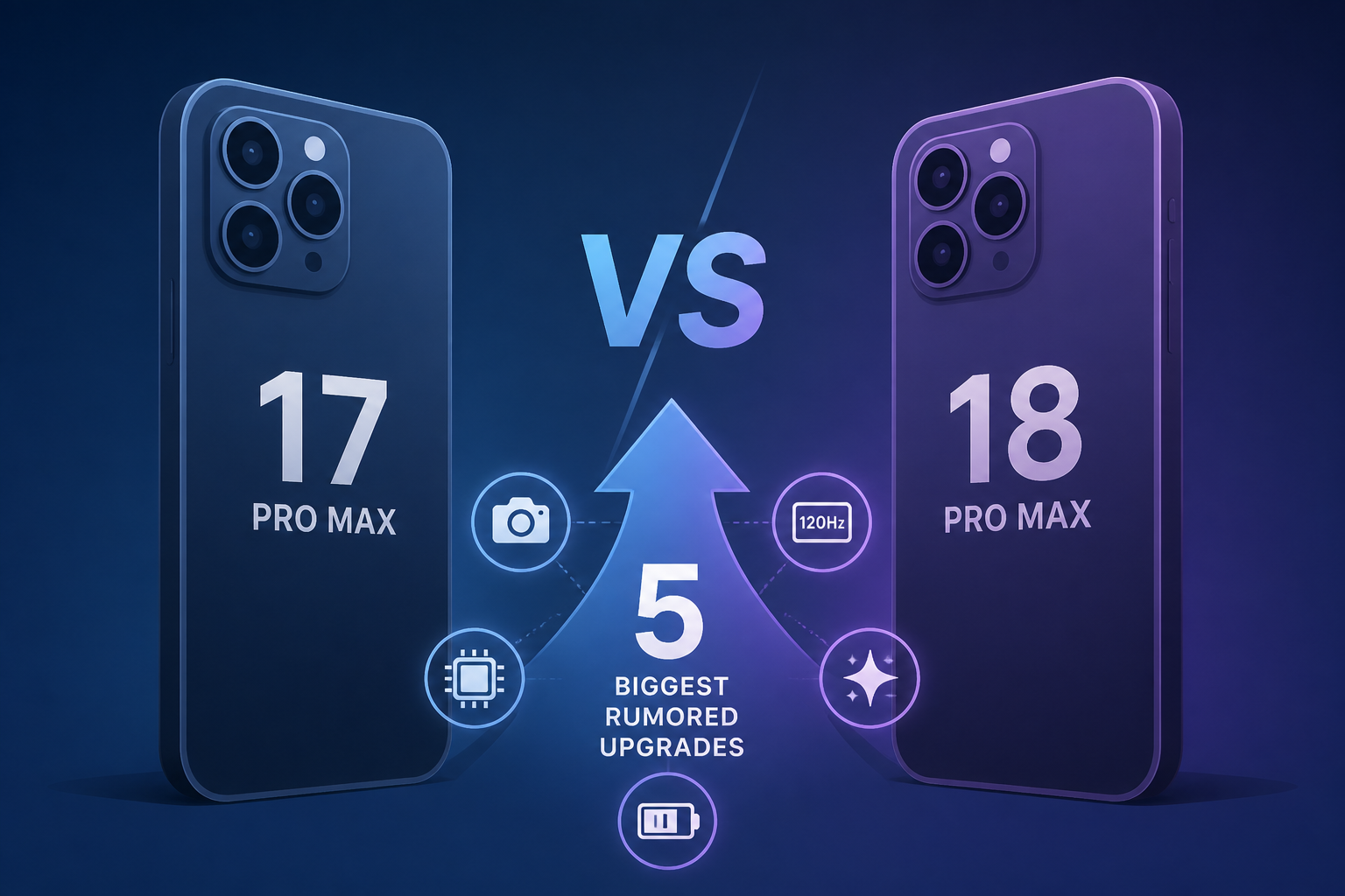 iPhone 18 Pro Max vs iPhone 17 Pro Max: 5 biggest rumored upgrades