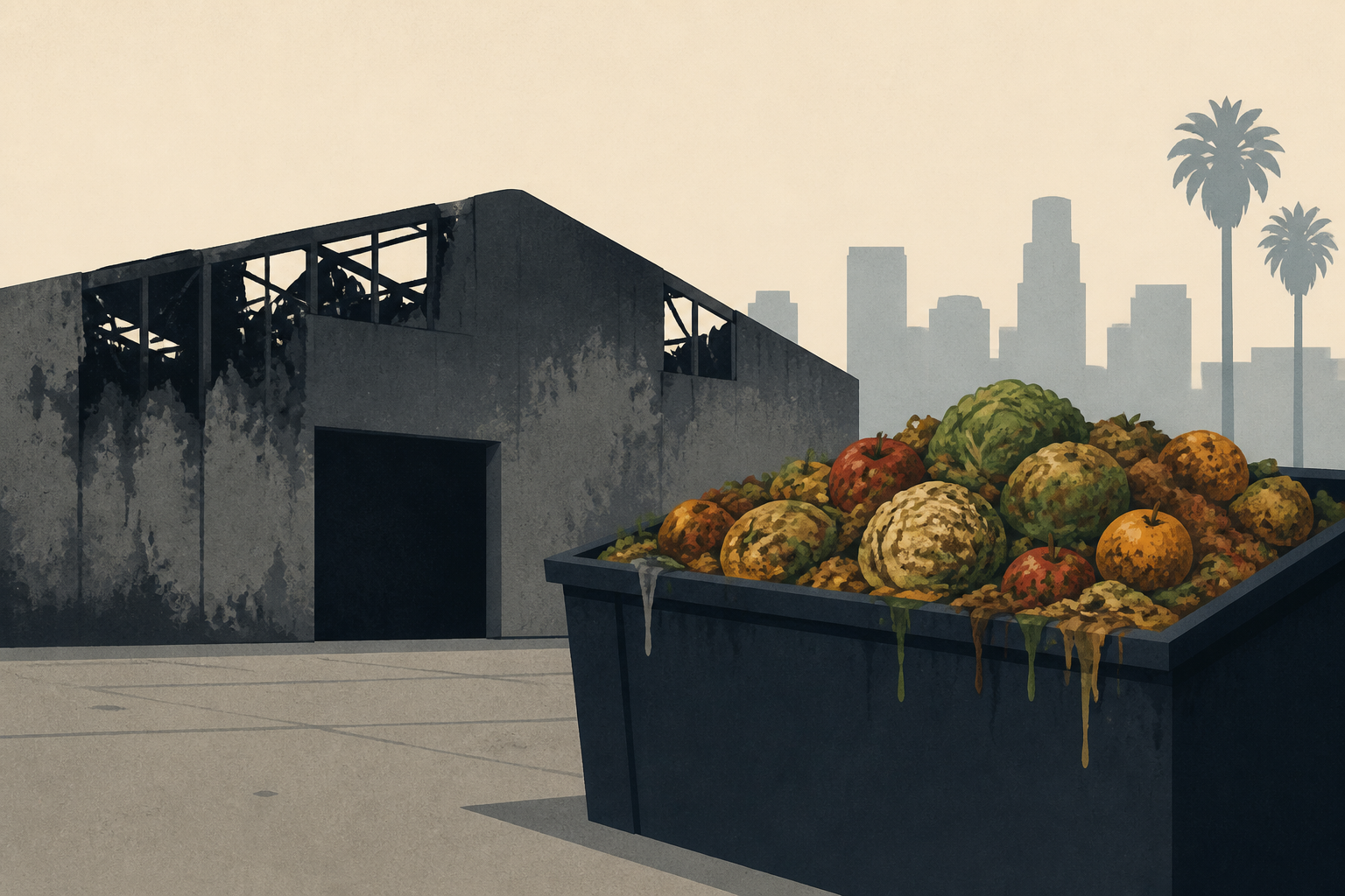 Millions of pounds of rotting food have finally been removed from burned warehouse in Boyle Heights