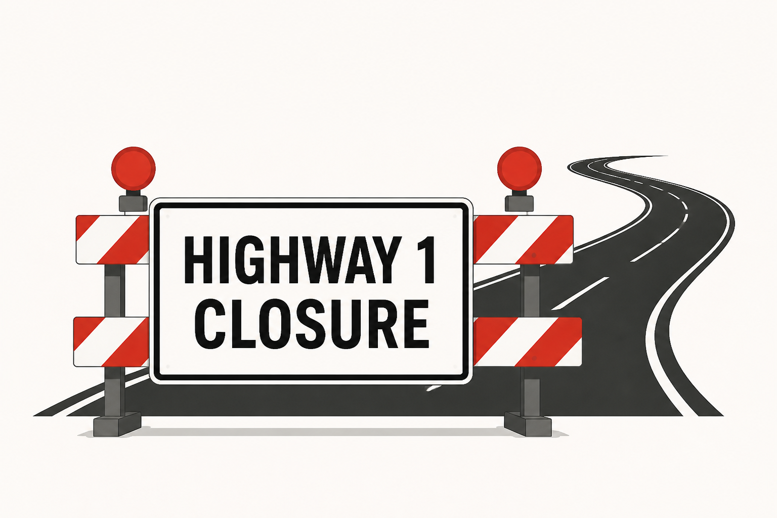 Highway 1 closure