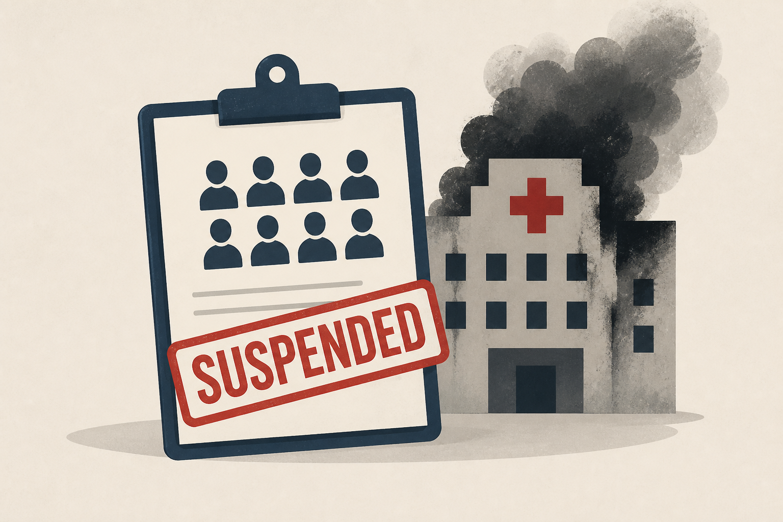 8 officials suspended after Islamabad hospital fire