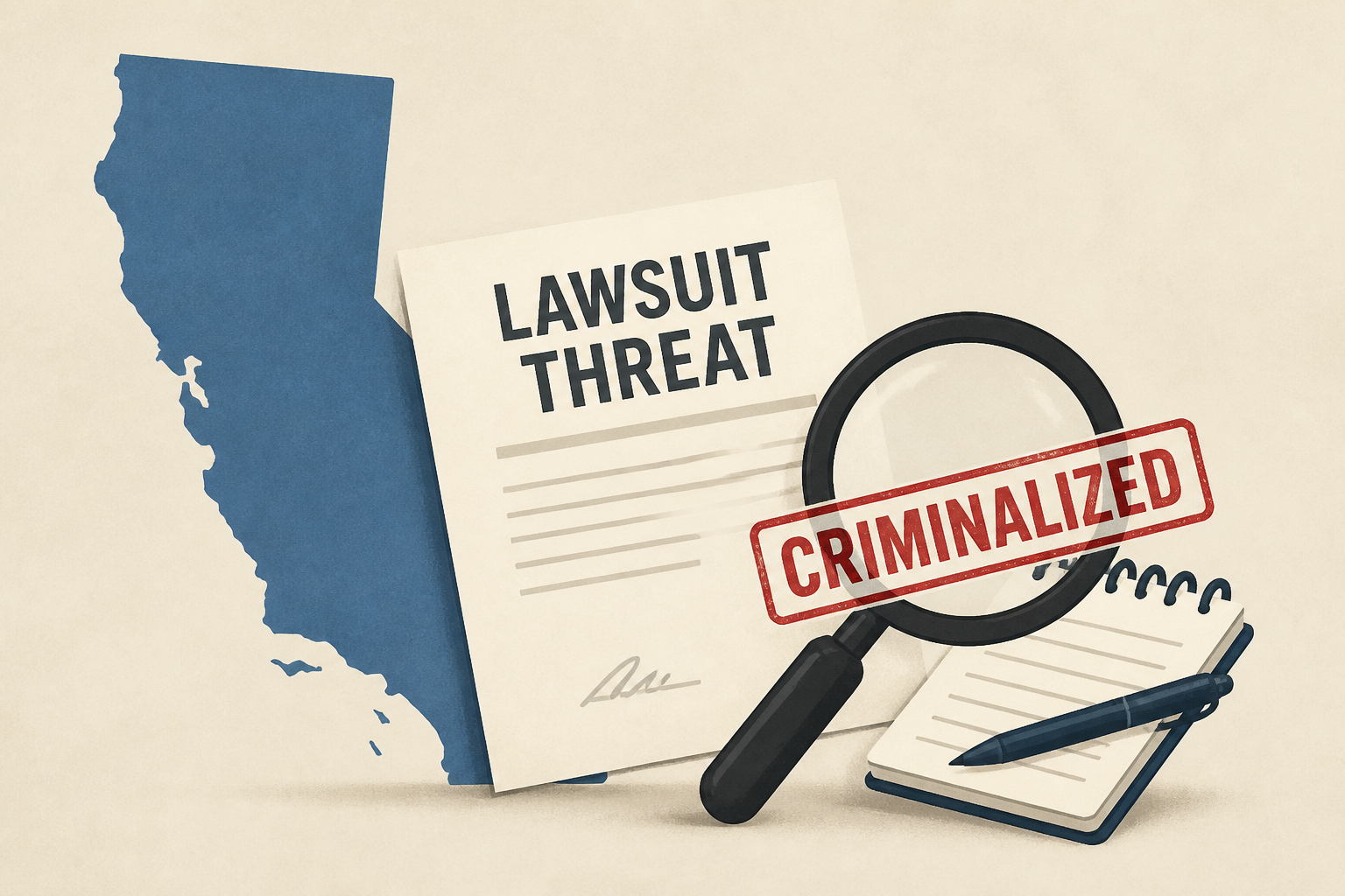 Newsom hit with lawsuit threat over bill that criminalizes watchdog journalism