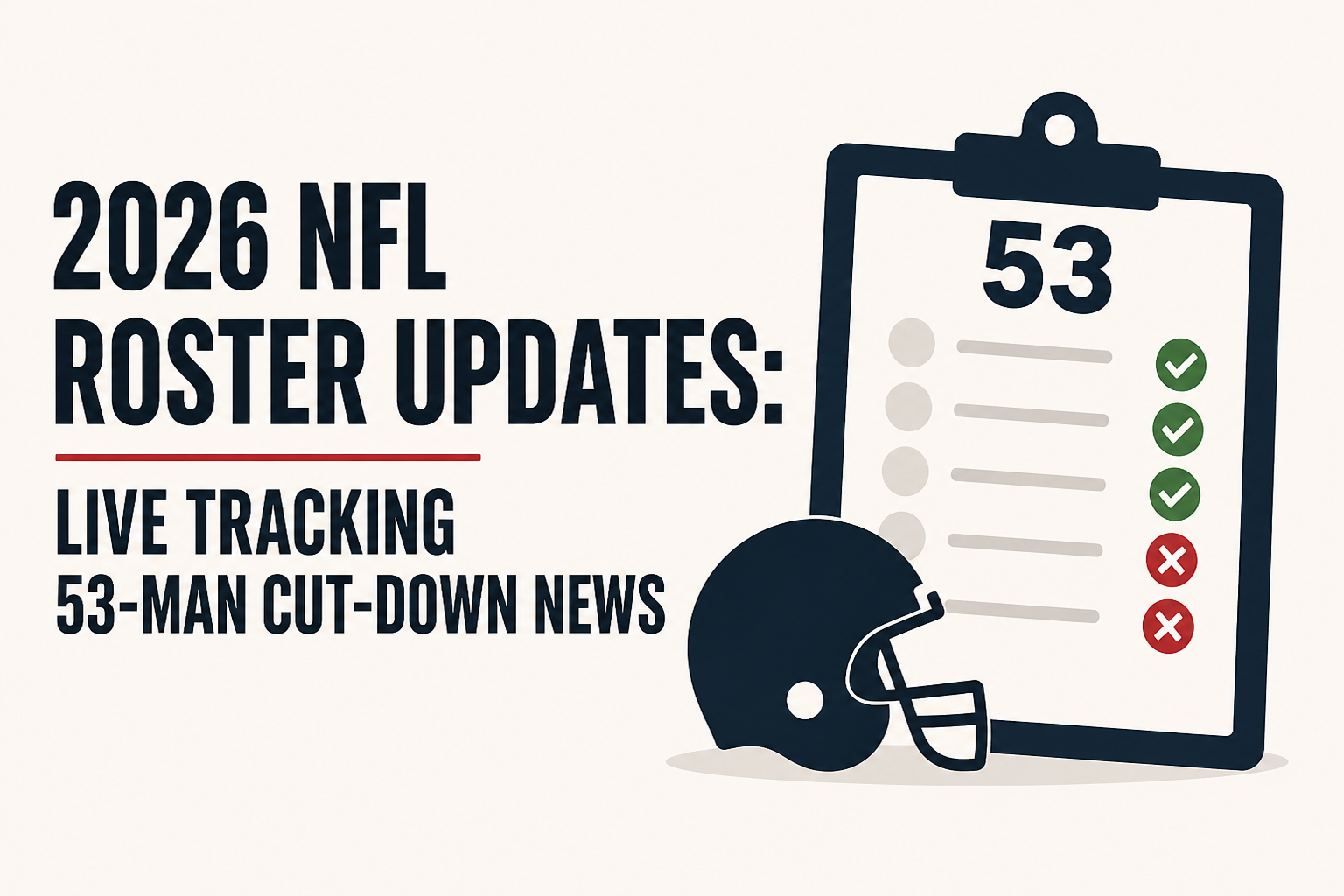 2026 NFL roster updates: Live tracking 53-man cut-down news