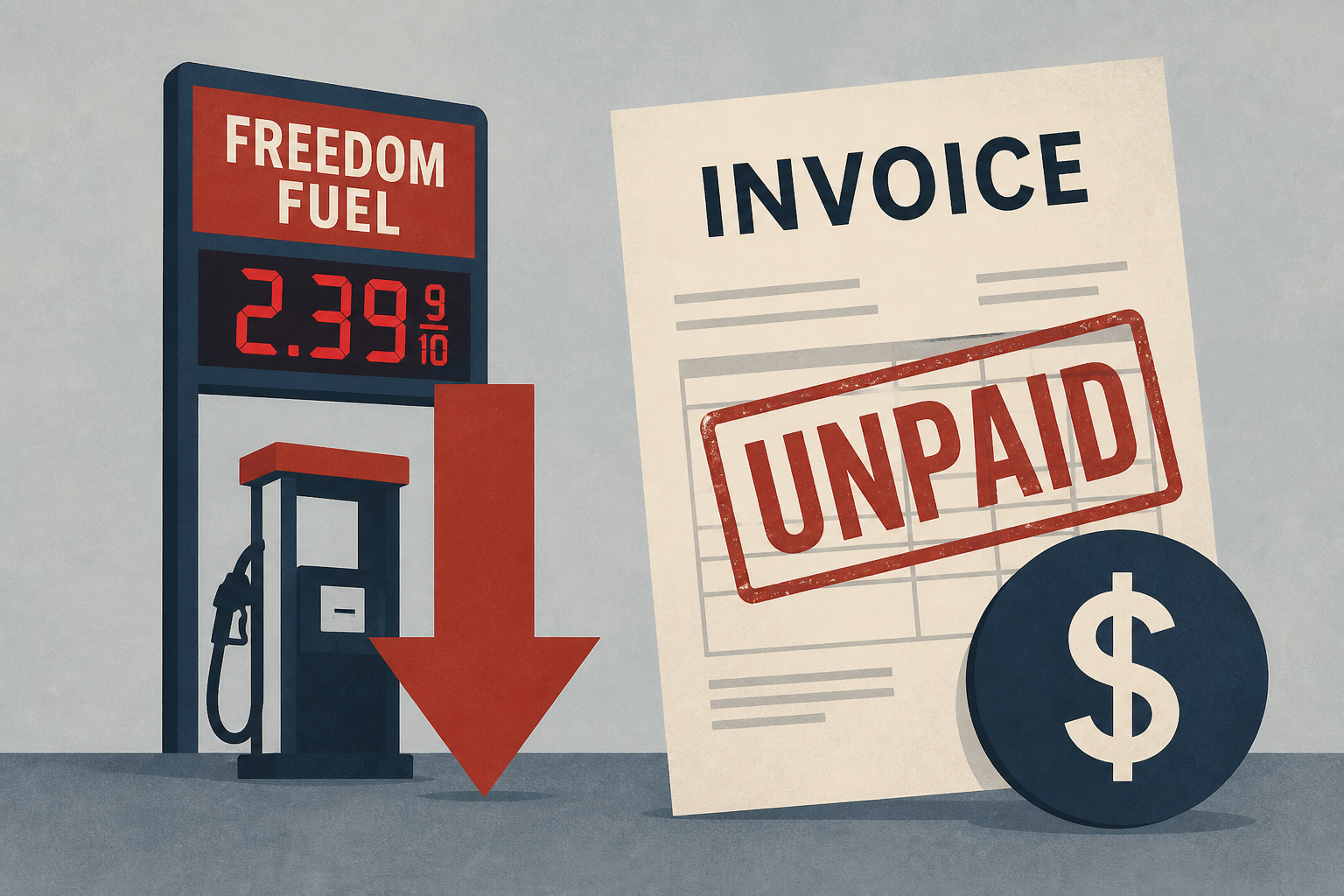 Trump lauded low prices at Freedom Fuel. A supplier says some gas wasn’t paid for.