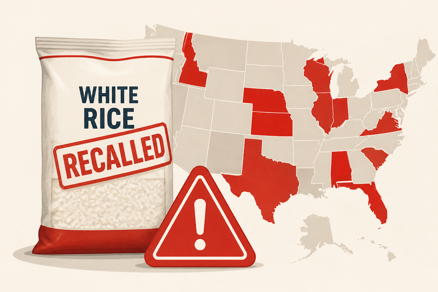 Check your cabinets: White rice recalled in 13 states