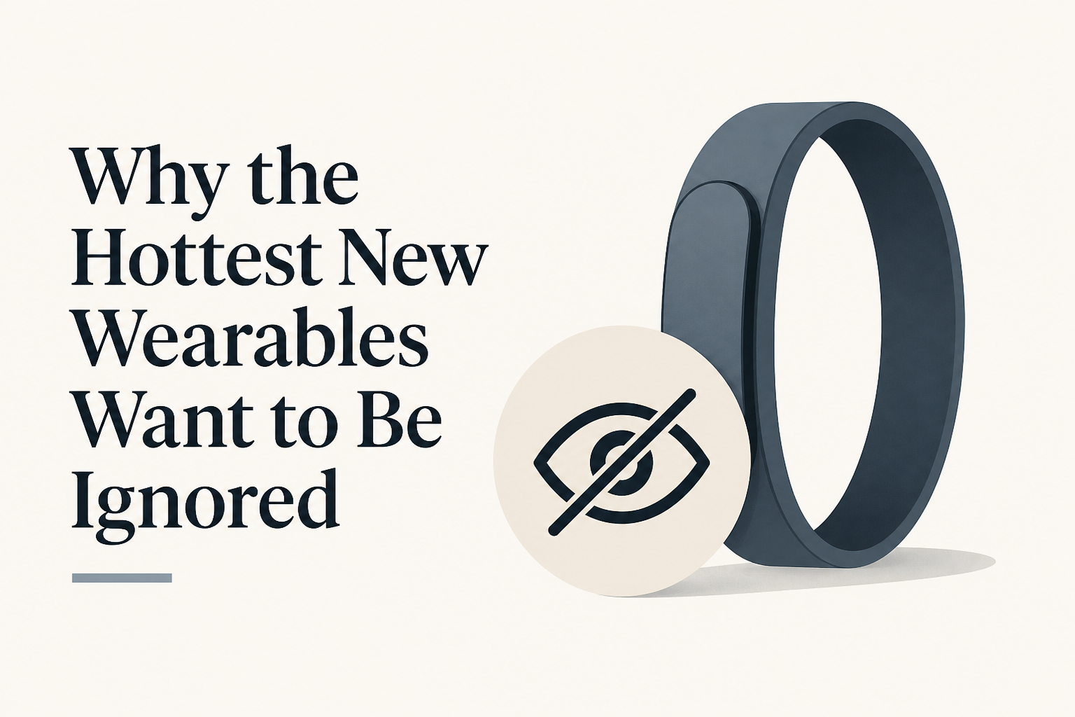 Why the Hottest New Wearables Want to Be Ignored