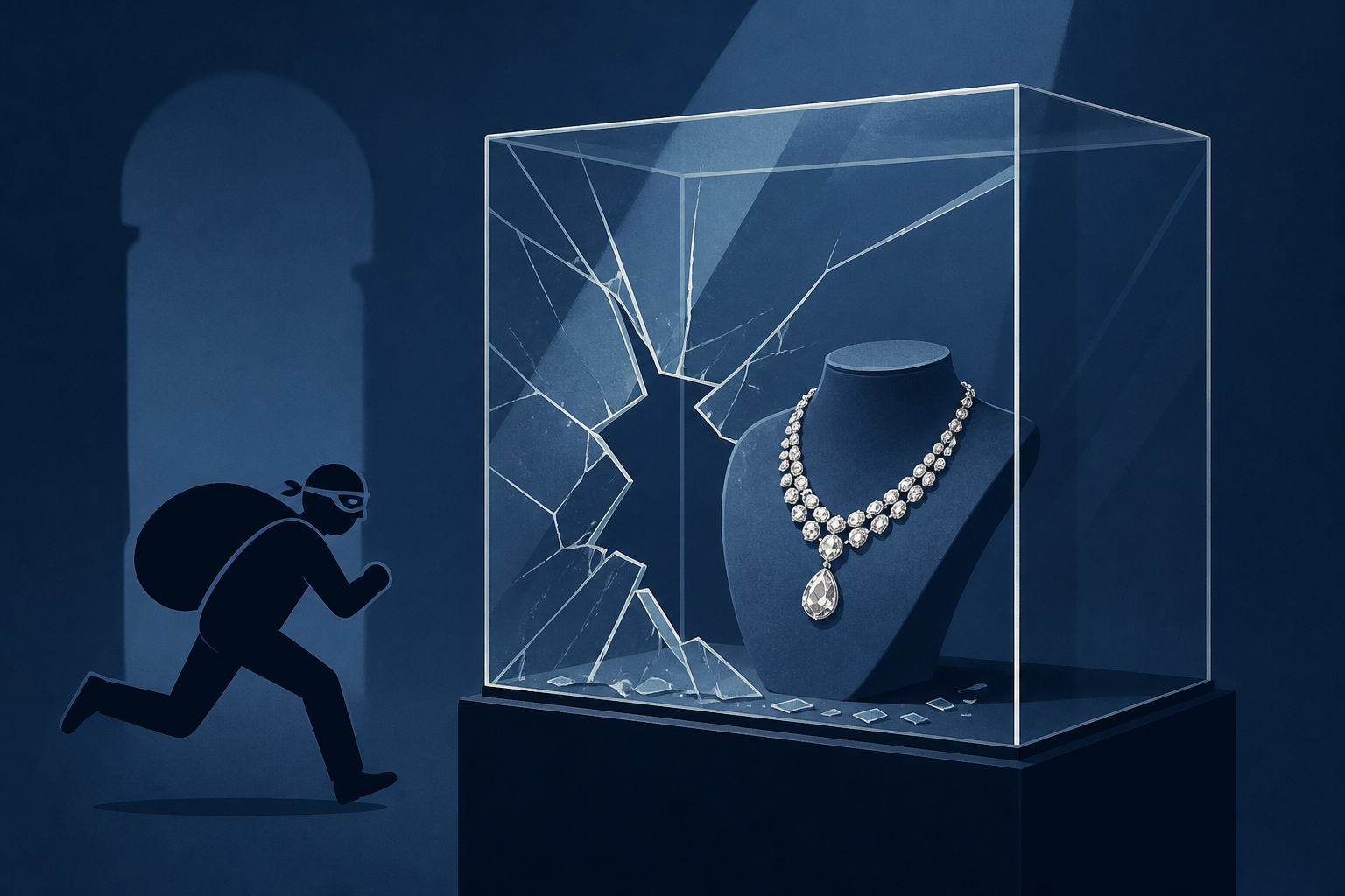 Thieves Smash Museum Case for Diamond Necklace Worth Millions in Vienna
