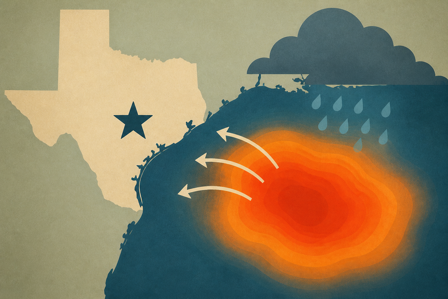 What does the tropical blob in the Gulf mean for Texas?