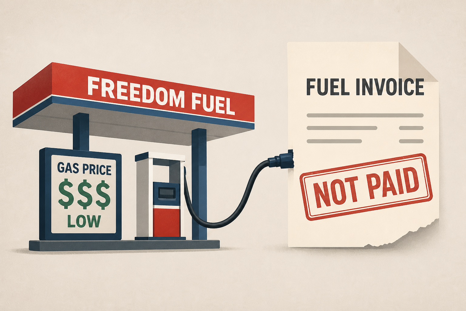 Some Freedom Fuel stations have been able to sell gas cheaply because some fuel wasn’t paid for, a lawsuit claims