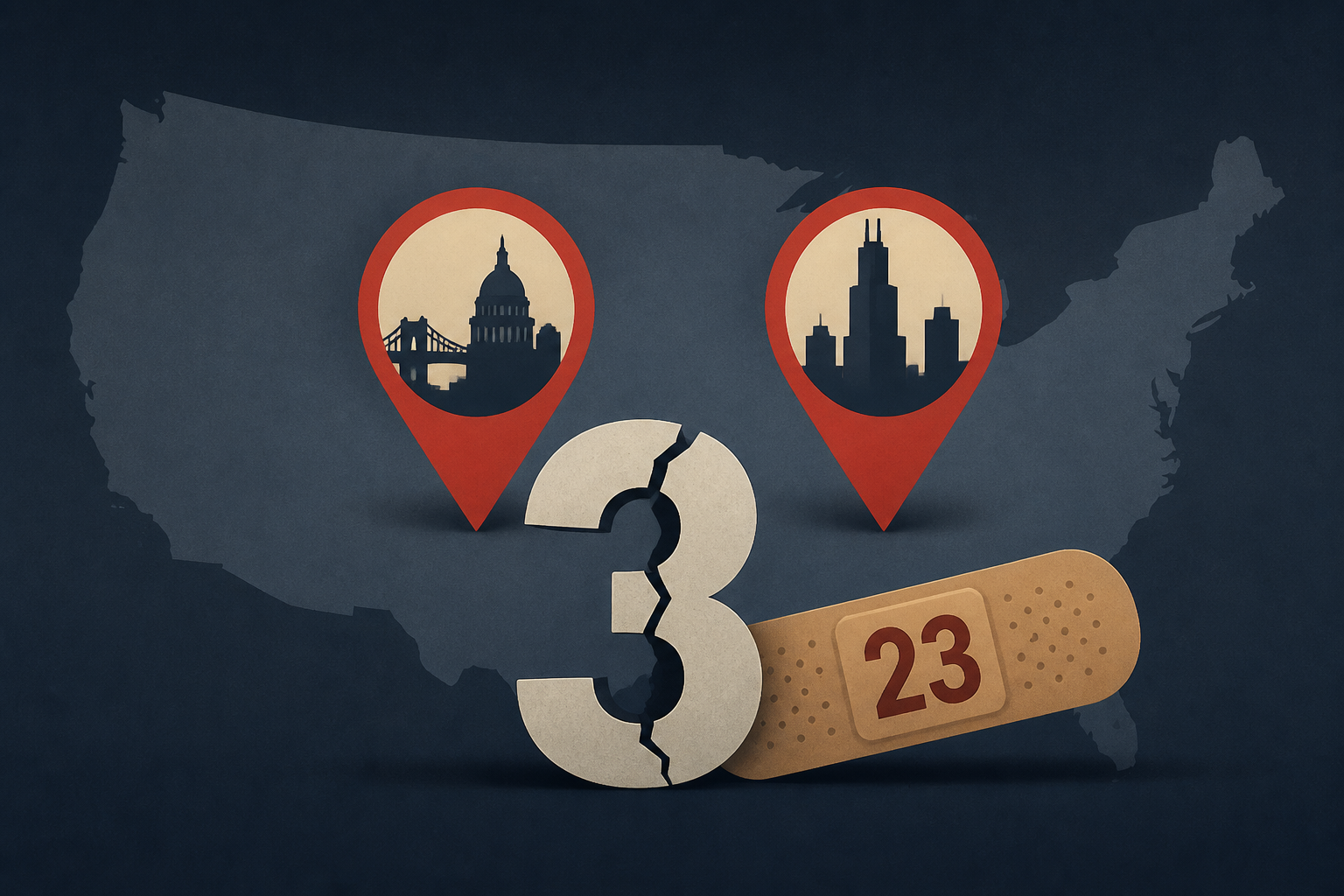 Trenton and Chicago mass shootings kill 3 and wound 23 in one night