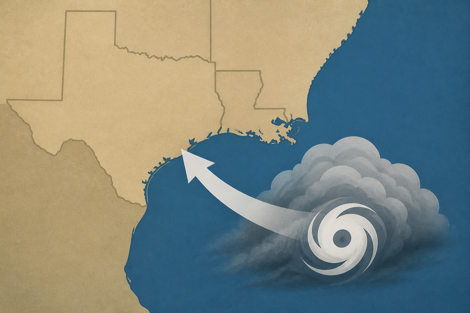Tropical disturbance drifts toward Texas, Louisiana coasts