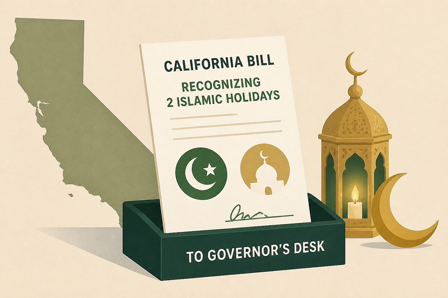 California bill recognizing 2 Islamic holidays nears Newsom’s desk