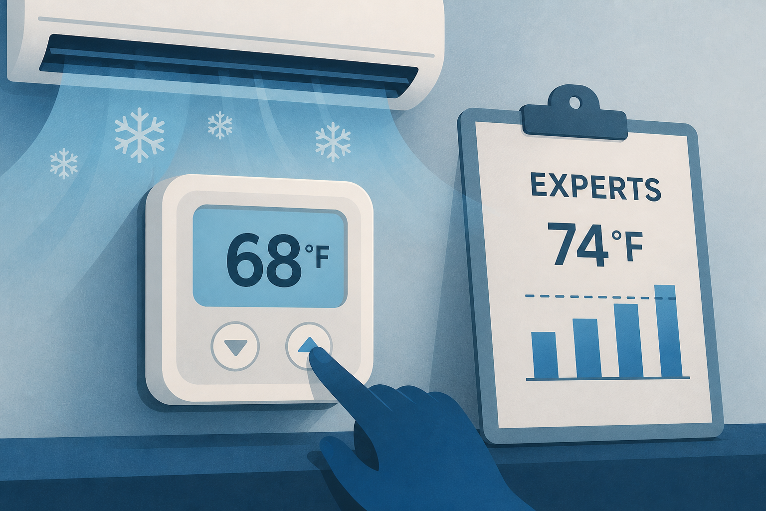 Americans prefer the AC colder than experts suggest