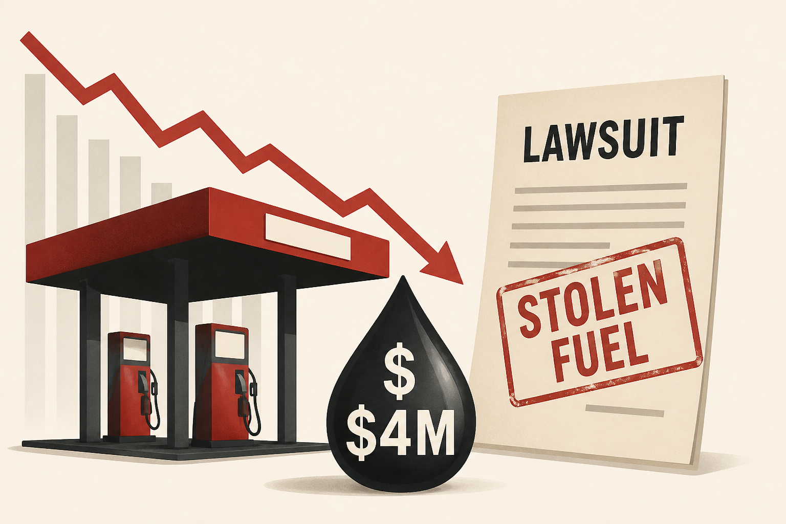 Discount gas stations praised by Trump sold $4m of stolen fuel, lawsuit claims