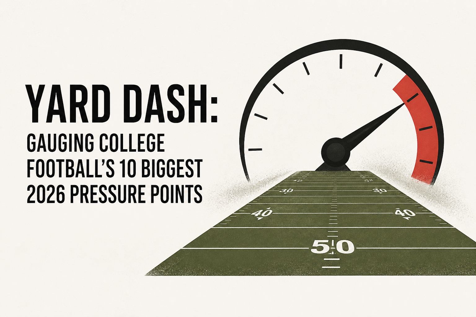 Yard Dash: Gauging College Football’s 10 Biggest 2026 Pressure Points