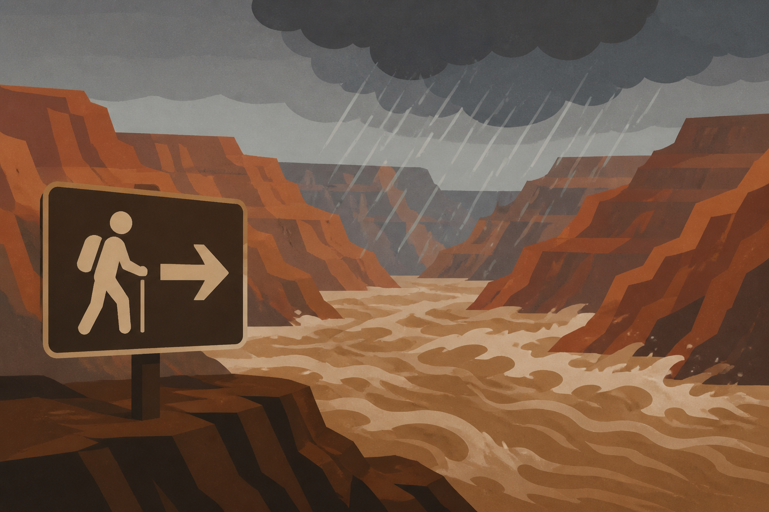 Dozens evacuated from Grand Canyon after flash flooding