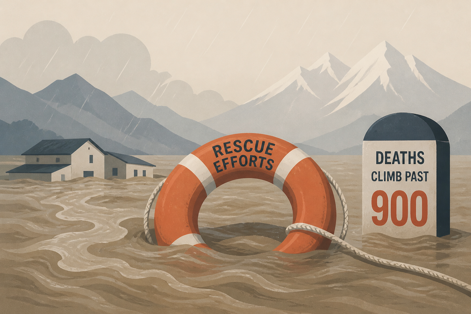 Rescue efforts intensify after Nepal-Tibet flooding as deaths climb past 900