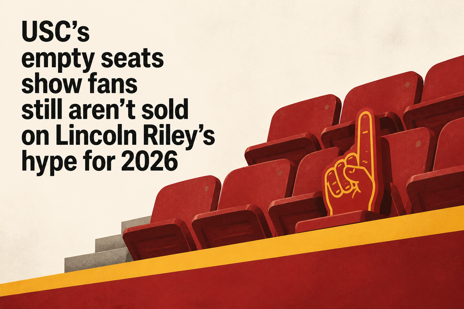 USC's empty seats show fans still aren't sold on Lincoln Riley's hype for 2026