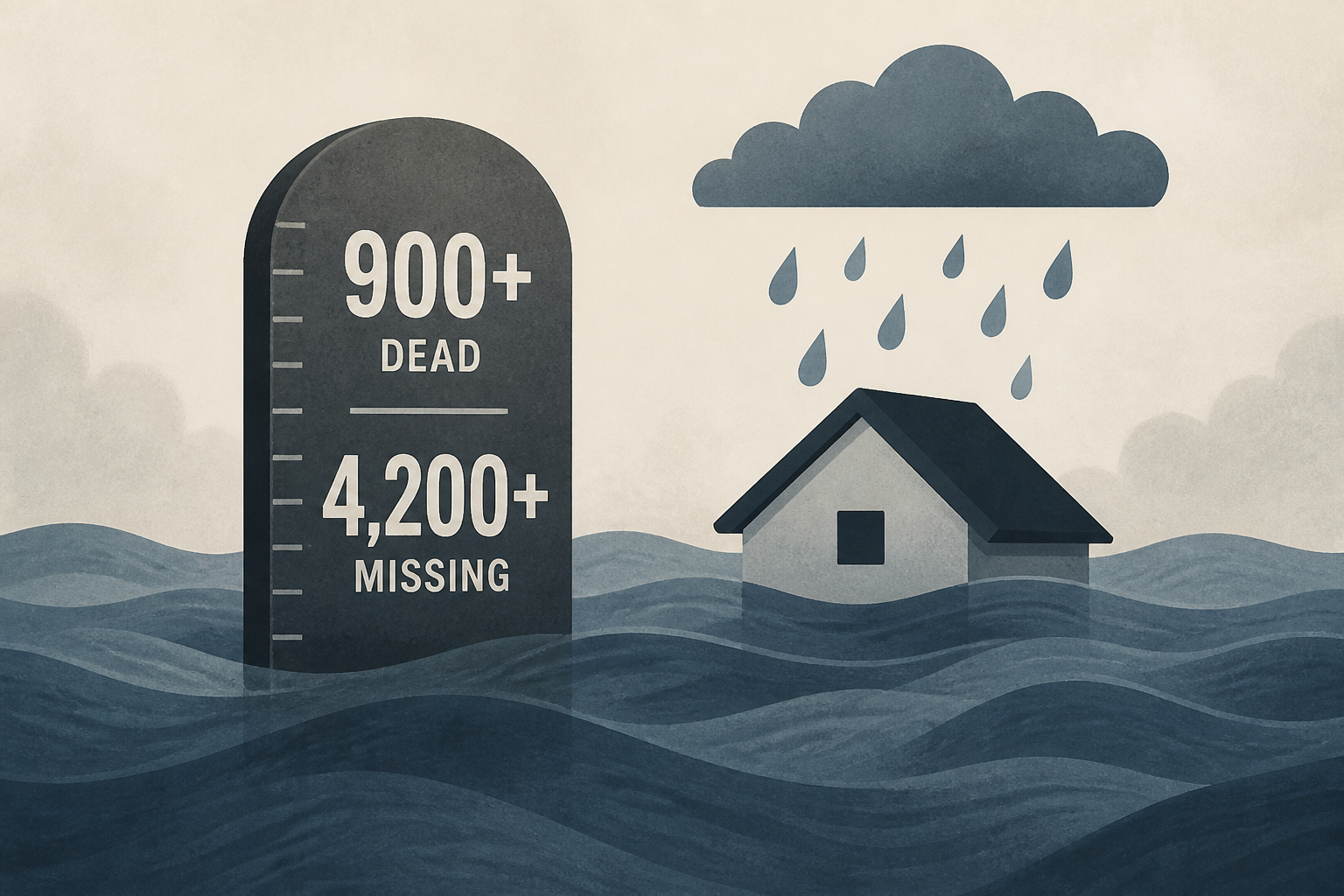 Death toll in Nepal floods tops 900, as number of missing nearly doubles to over 4,200