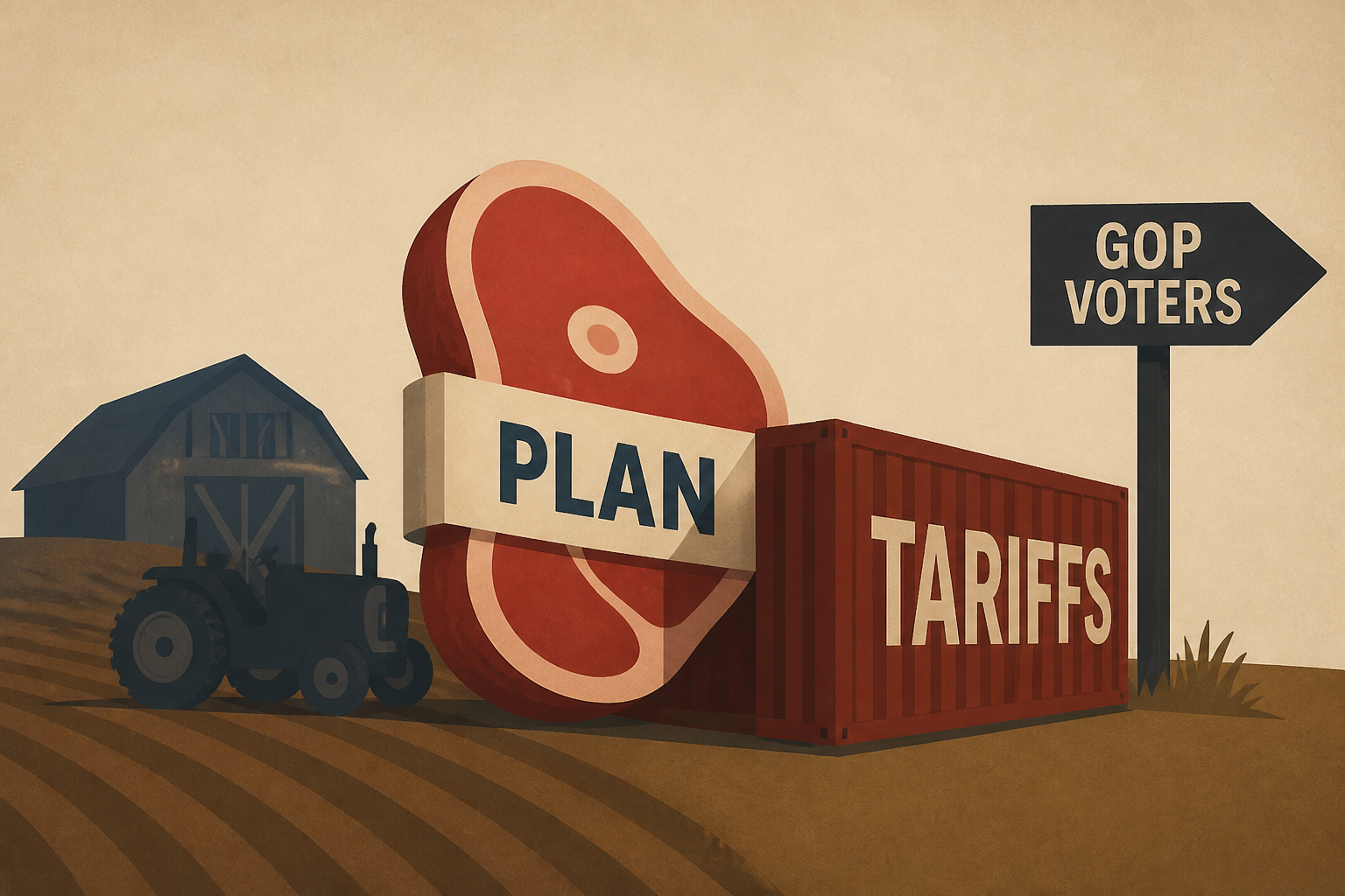 How Trump's beef plan, tariffs risk alienating farmers, GOP voters