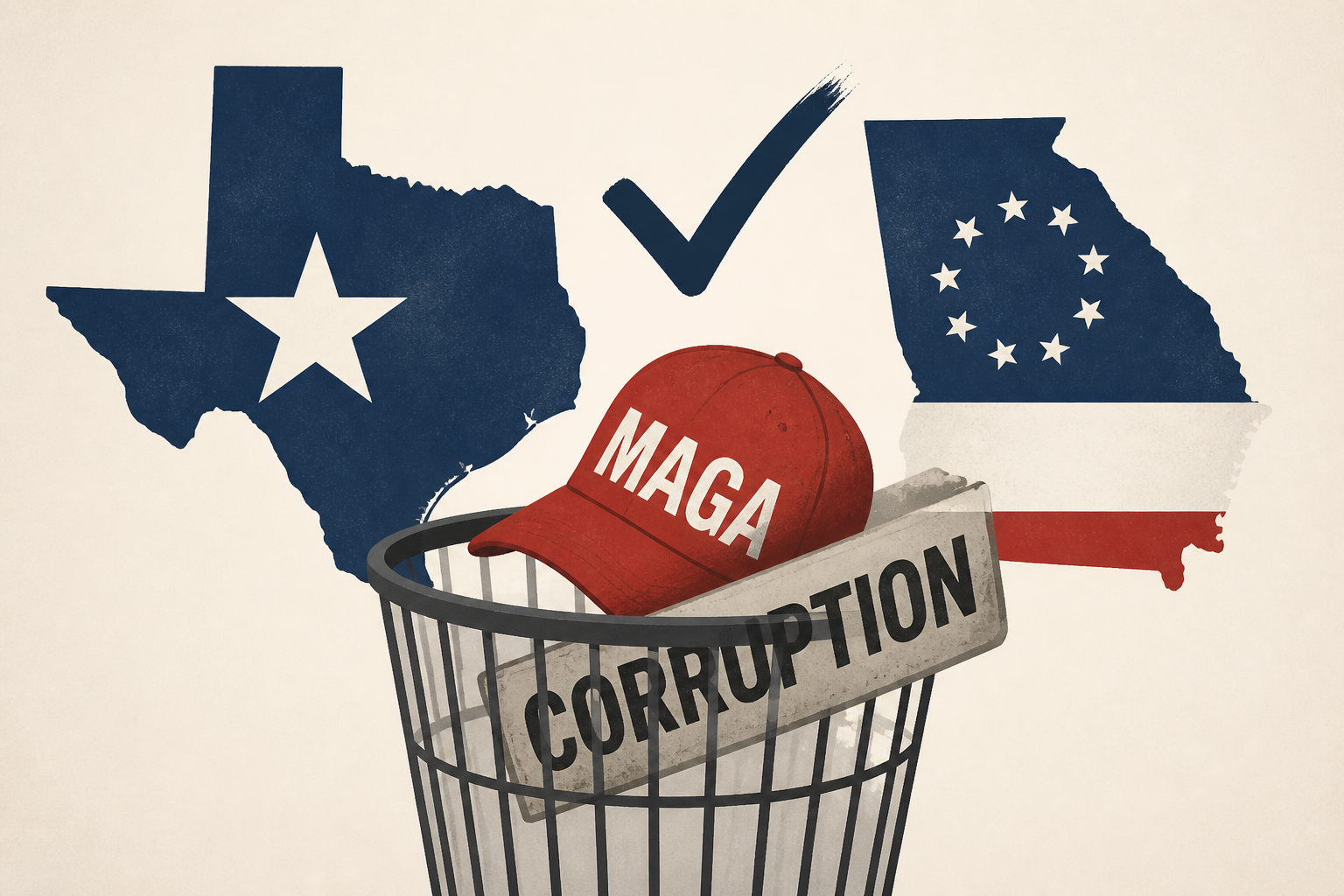 Texas and Georgia races show voters are finally sick of MAGA corruption