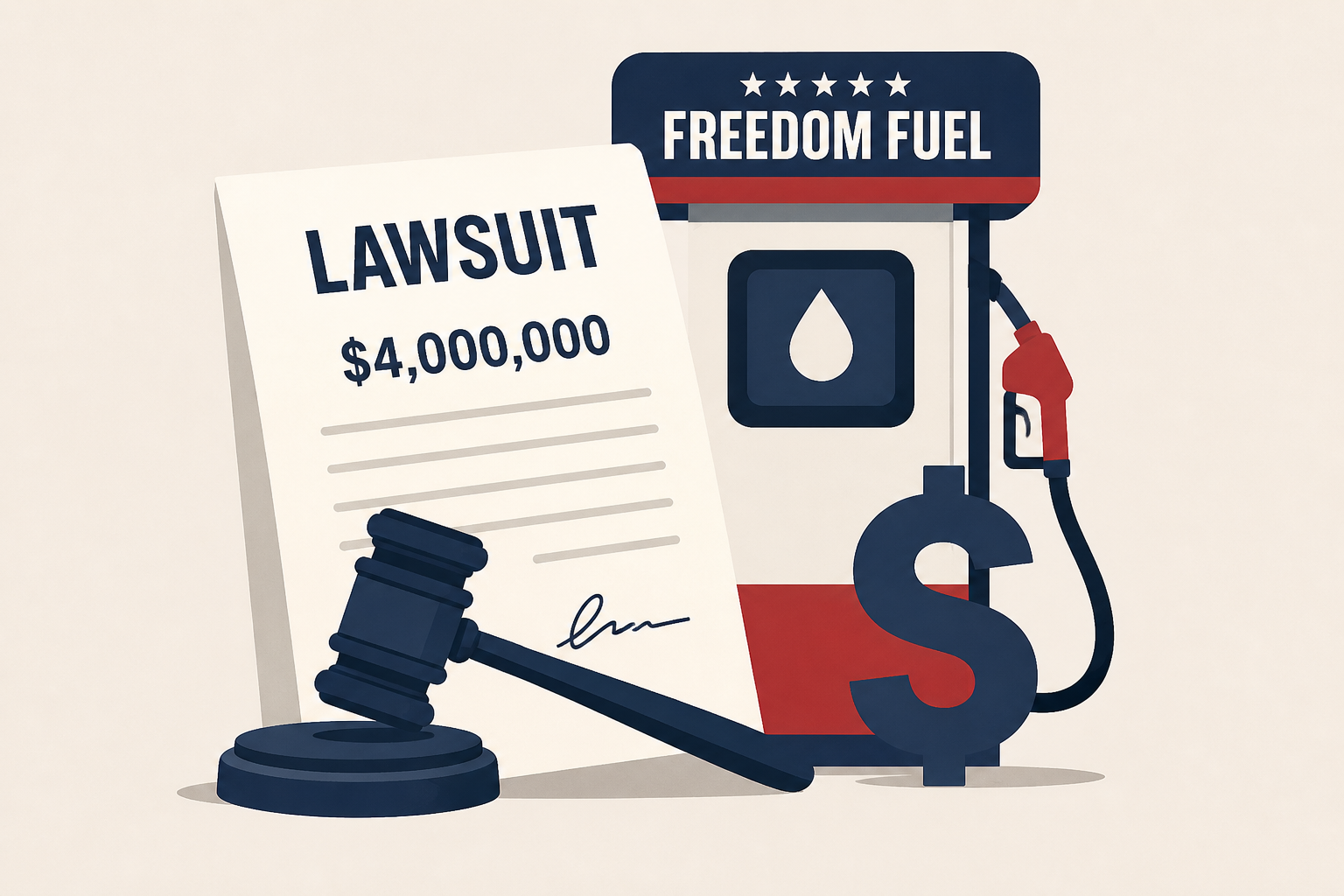Fuel supplier sues distributor for nearly $4M over gas allegedly sold at Trump-promoted Freedom Fuel stations