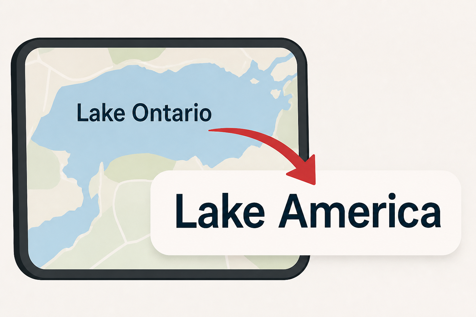 Trump pushes Apple to change 'Lake Ontario' to 'Lake America' on its maps