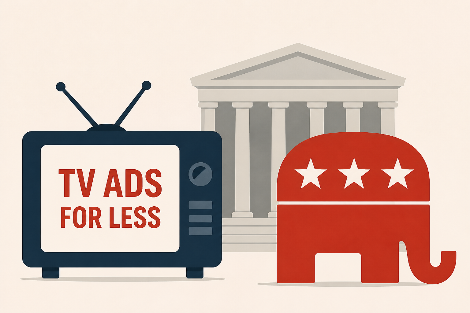 Republicans ask Supreme Court to let them air TV ads for less