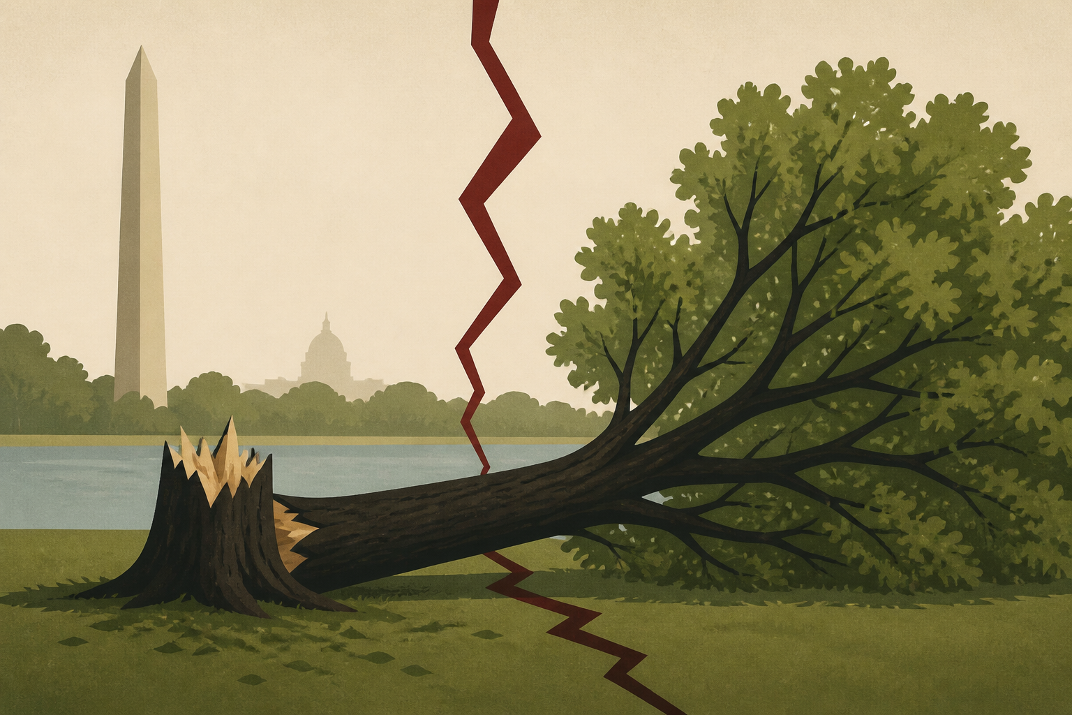 At East Potomac Park, Trees Are Falling and Tensions Are Rising