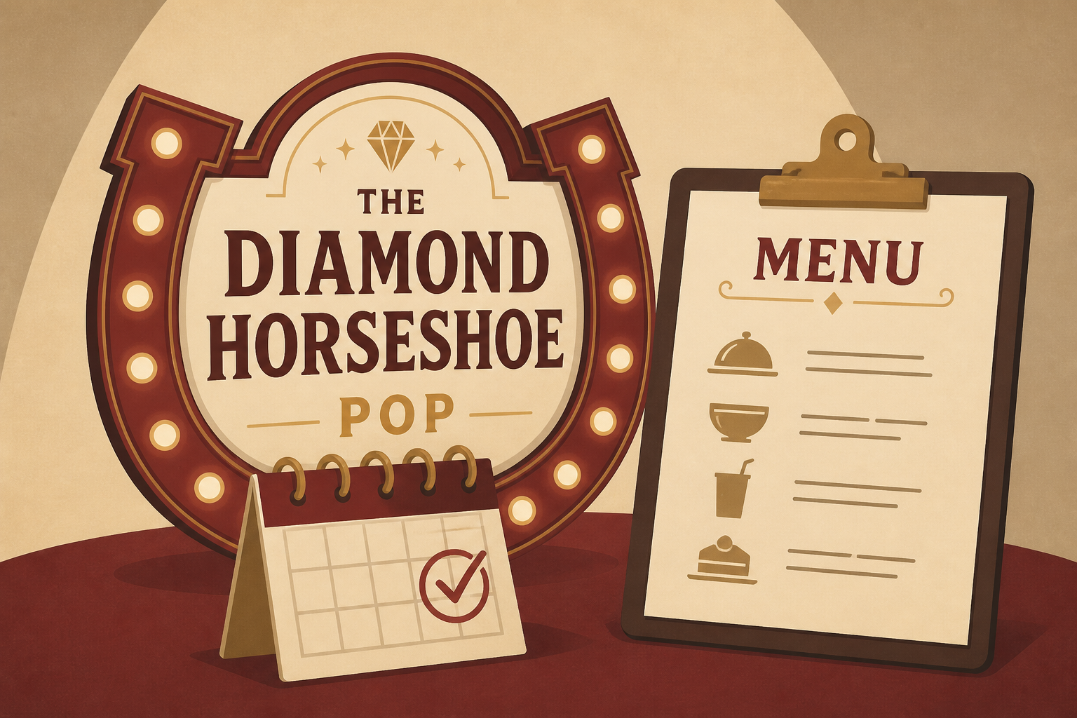 Opening Date, Full Menu for The Diamond Horseshoe Pop