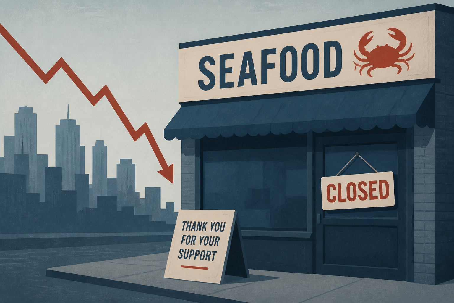 Downtown Seafood Restaurant Shutters