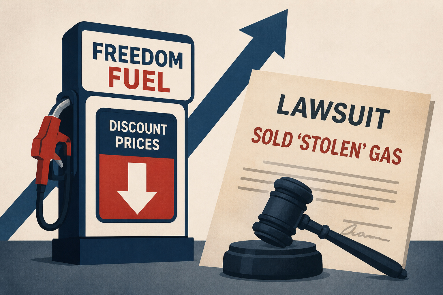 Trump praised Freedom Fuel for ‘taking the lead’ with discount prices. A new lawsuit claims it sold ‘stolen’ gas