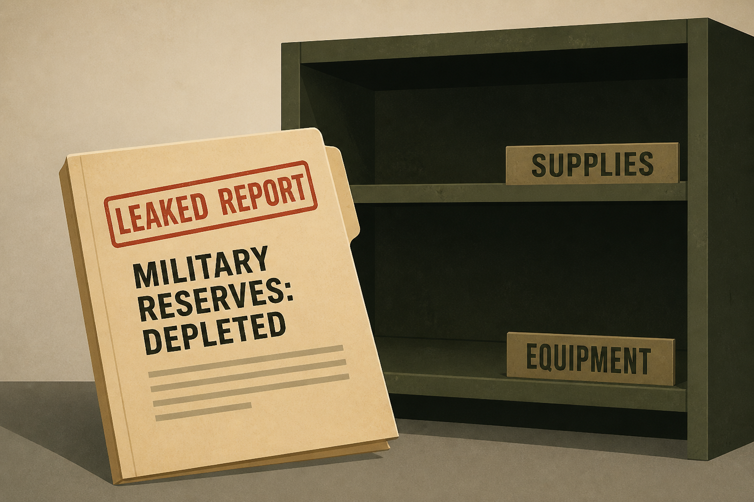 A leaked report shows how generals are worried over the military’s depleted reserves.