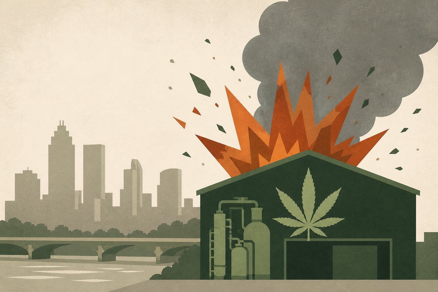Tulsa area explosion linked to marijuana extraction facility