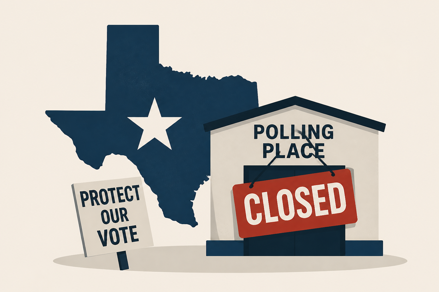 Talarico Protests as Texas Swing County Plans to Close 92 Polling Places