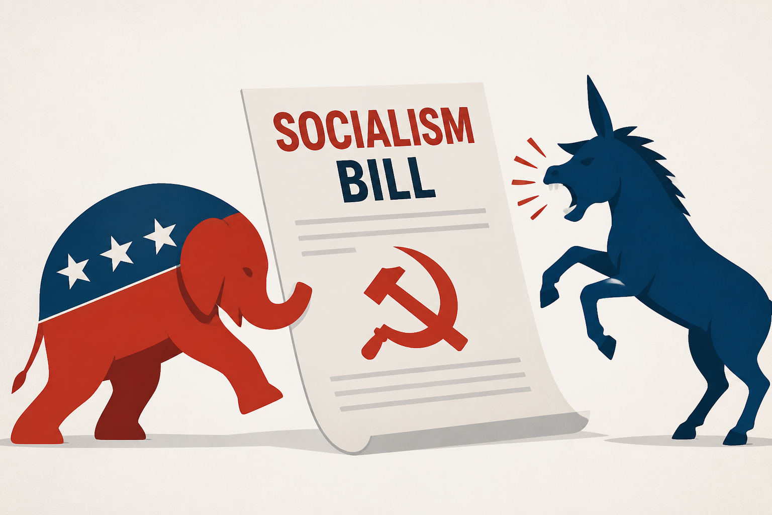 House Republicans push socialism bill as Democrats rage