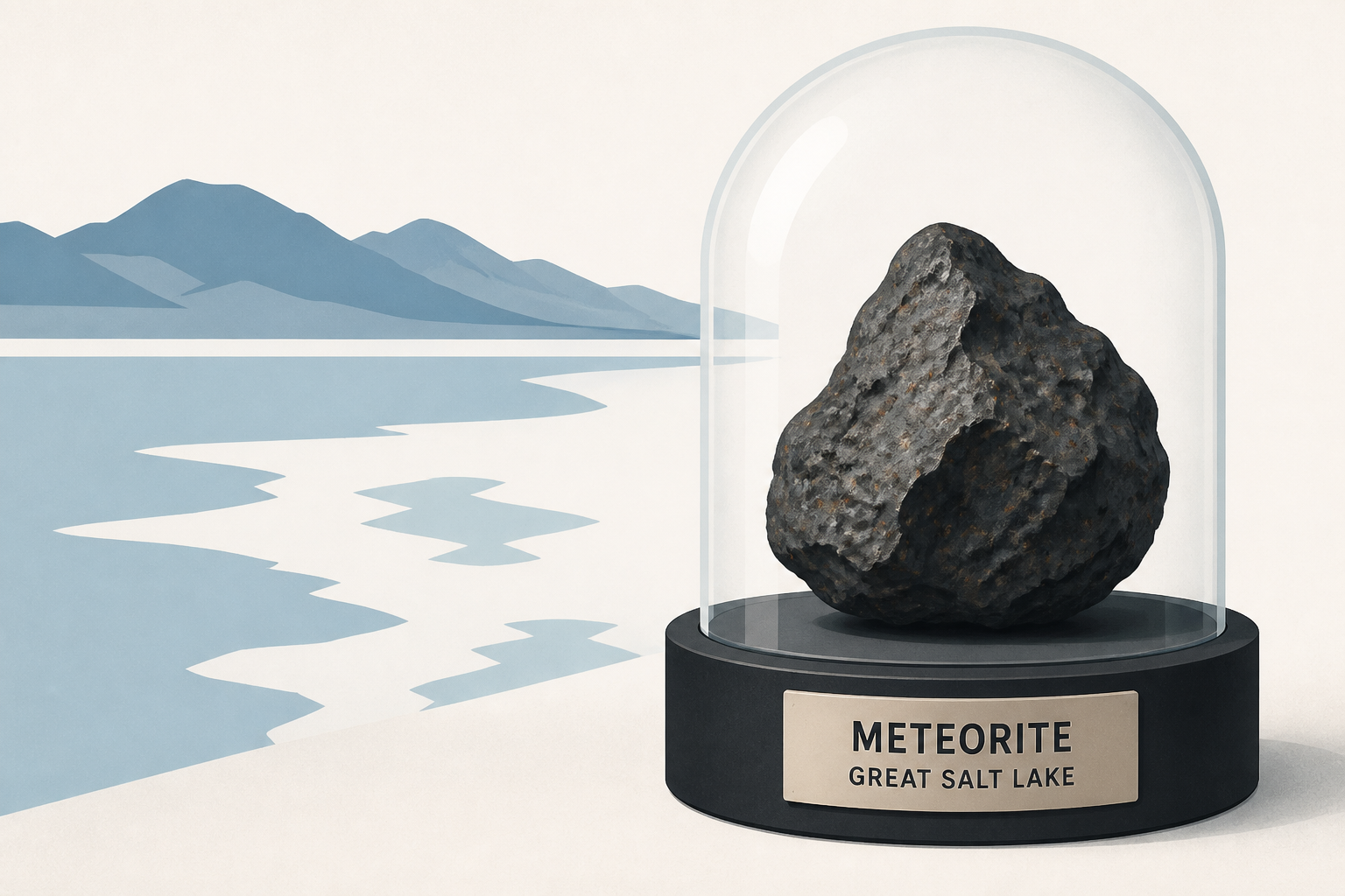 Meteorite from 'once-in-a-lifetime' Great Salt Lake crash on display at University of Utah