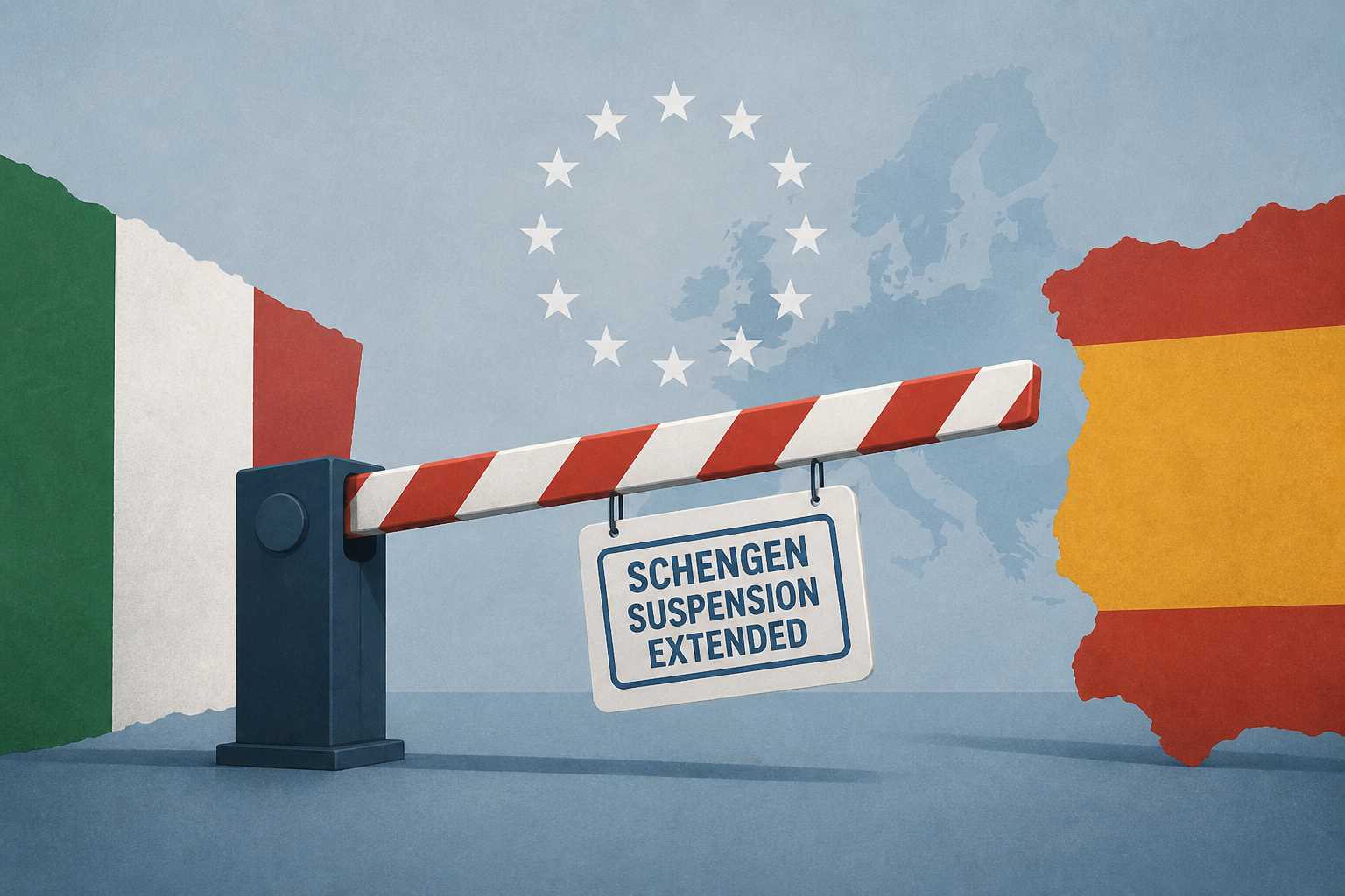Italy extends Schengen suspension with Spain