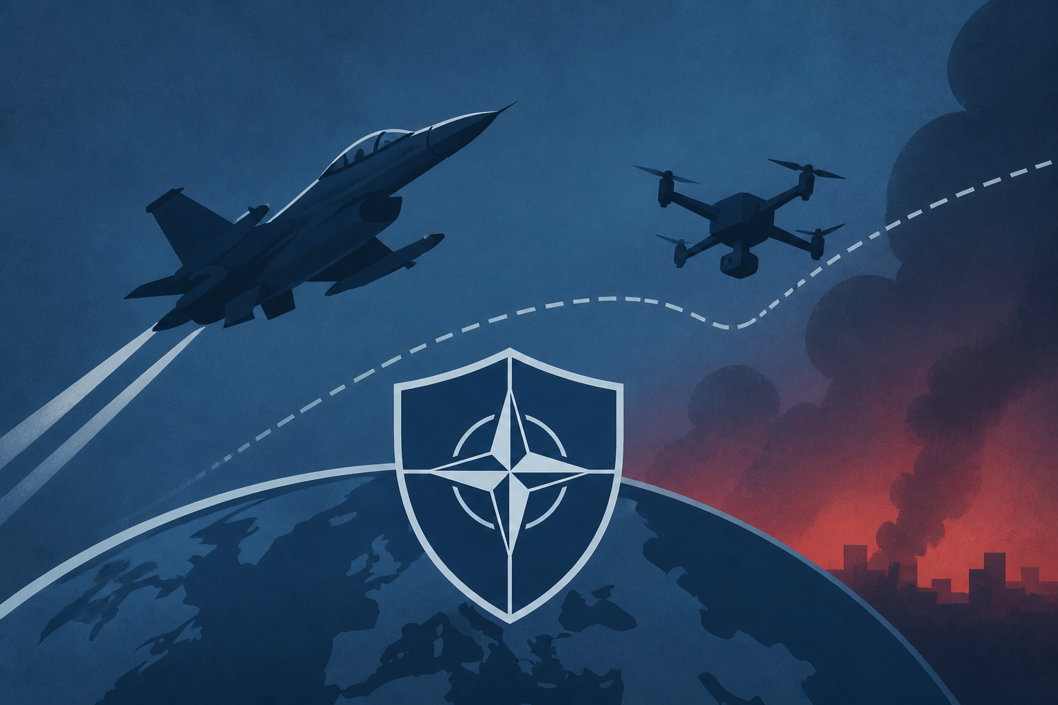 Nato scrambles fighter jets after drones cross border as Putin blitzes Ukraine for sixth night in row leaving nine dead