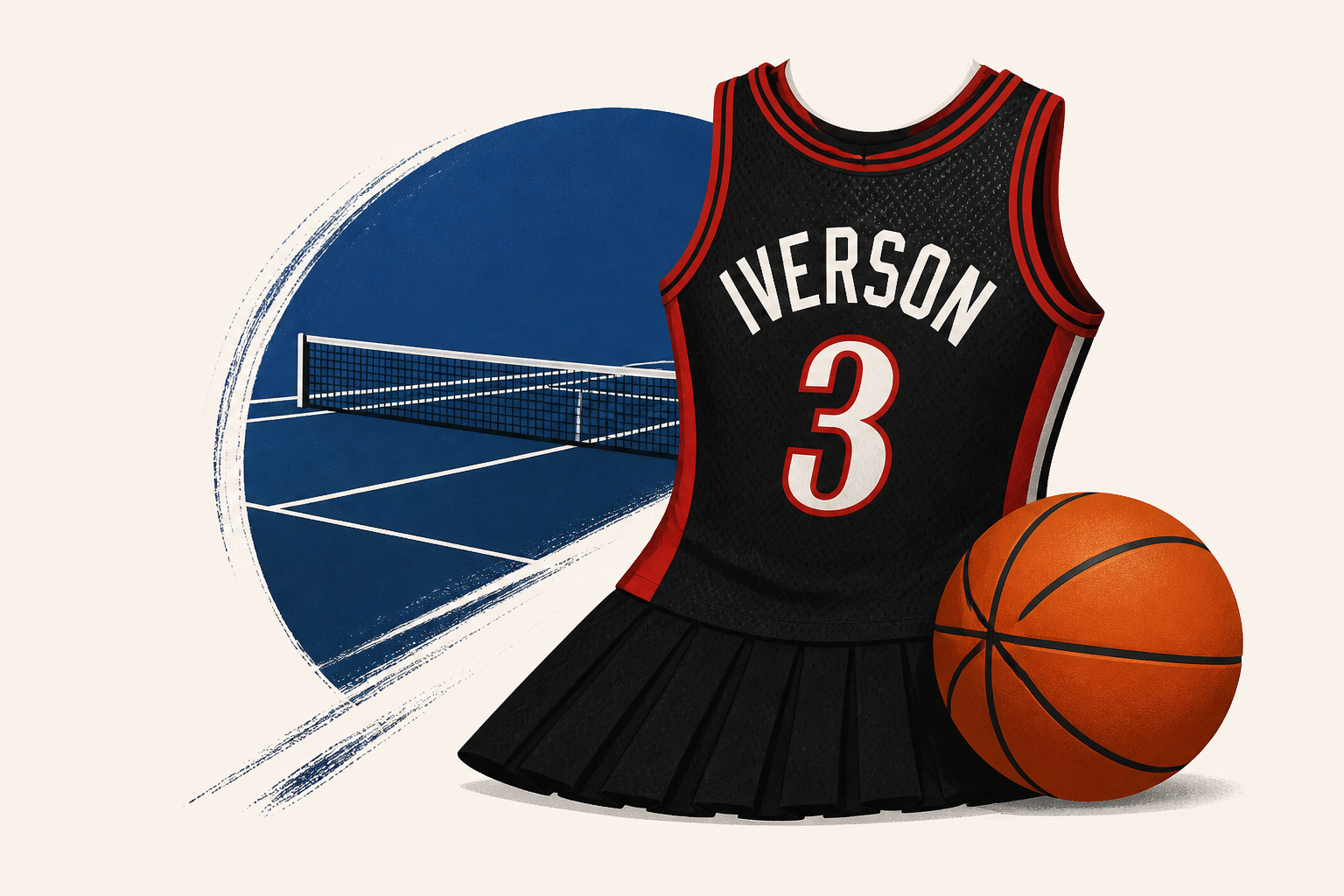 Naomi Osaka pays tribute to NBA star Allen Iverson in basketball-themed US Open outfit