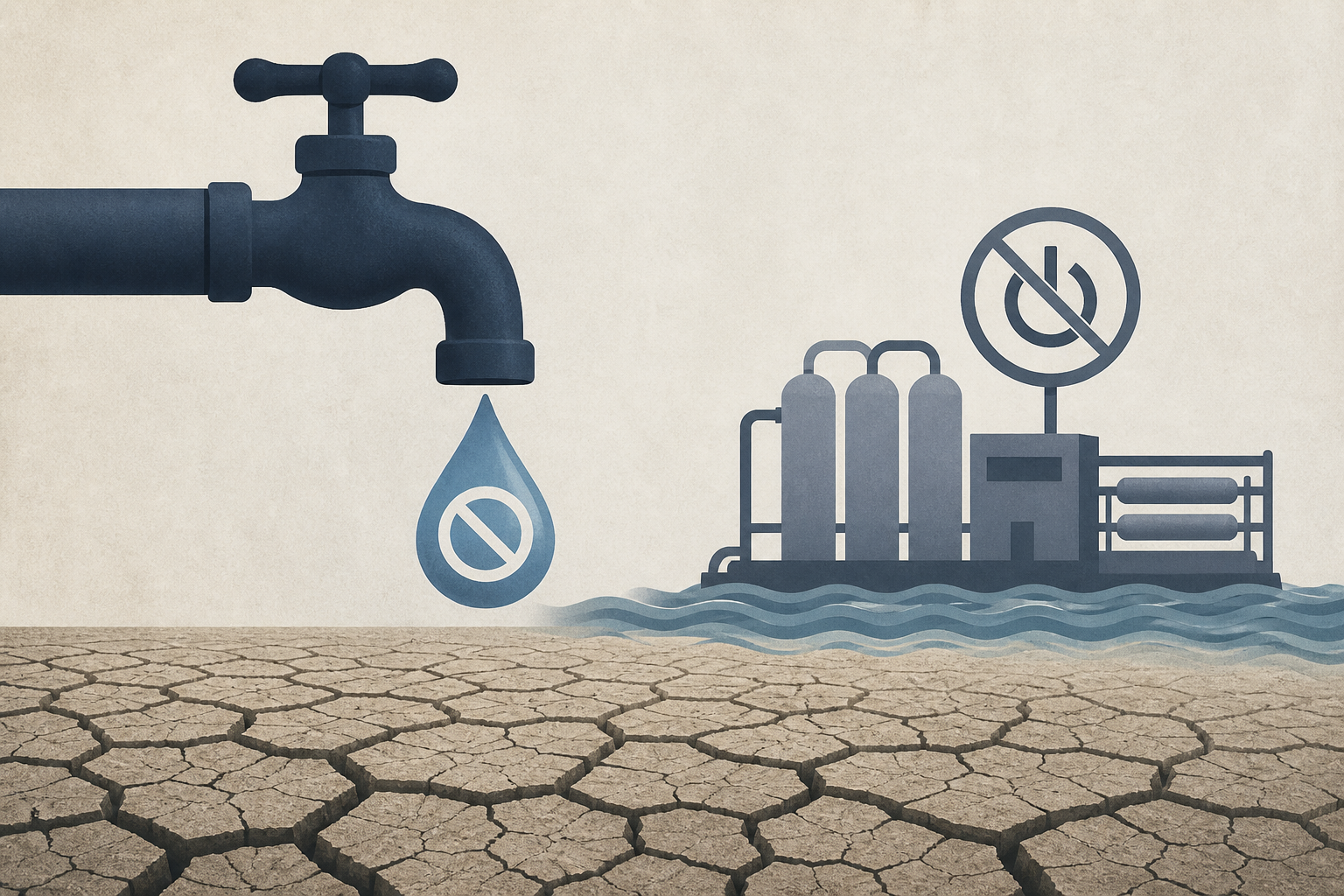 Water disruptions reach central Israel as desalination facilities remain offline