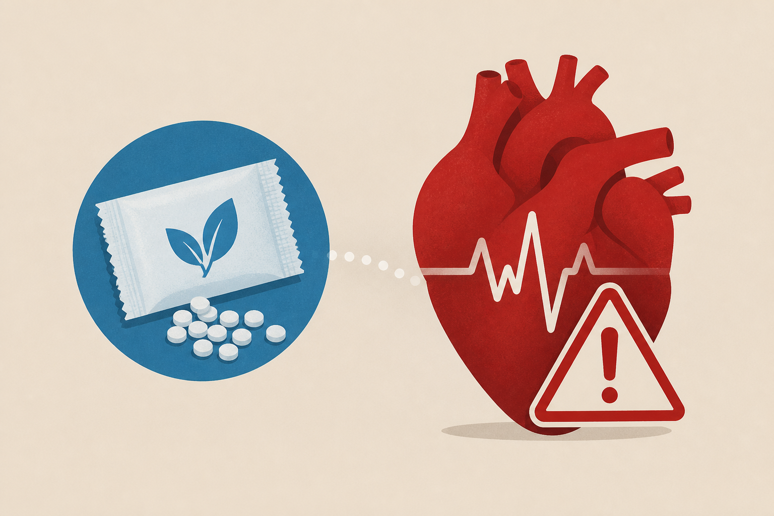 Popular artificial sweetener linked to potentially dangerous heart risk